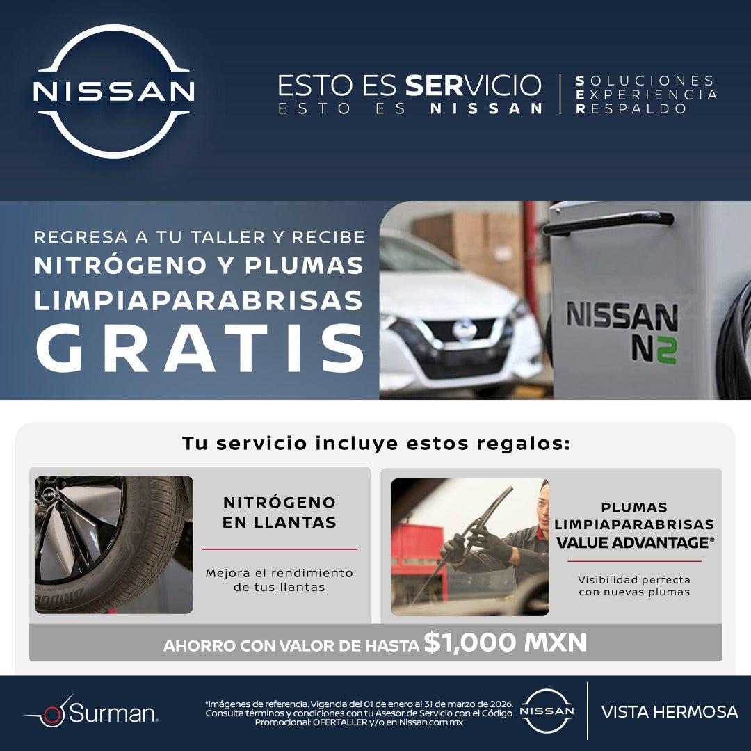 EN NISSAN INTERLOMAS CUIDAMOS TU VEHÍCULO