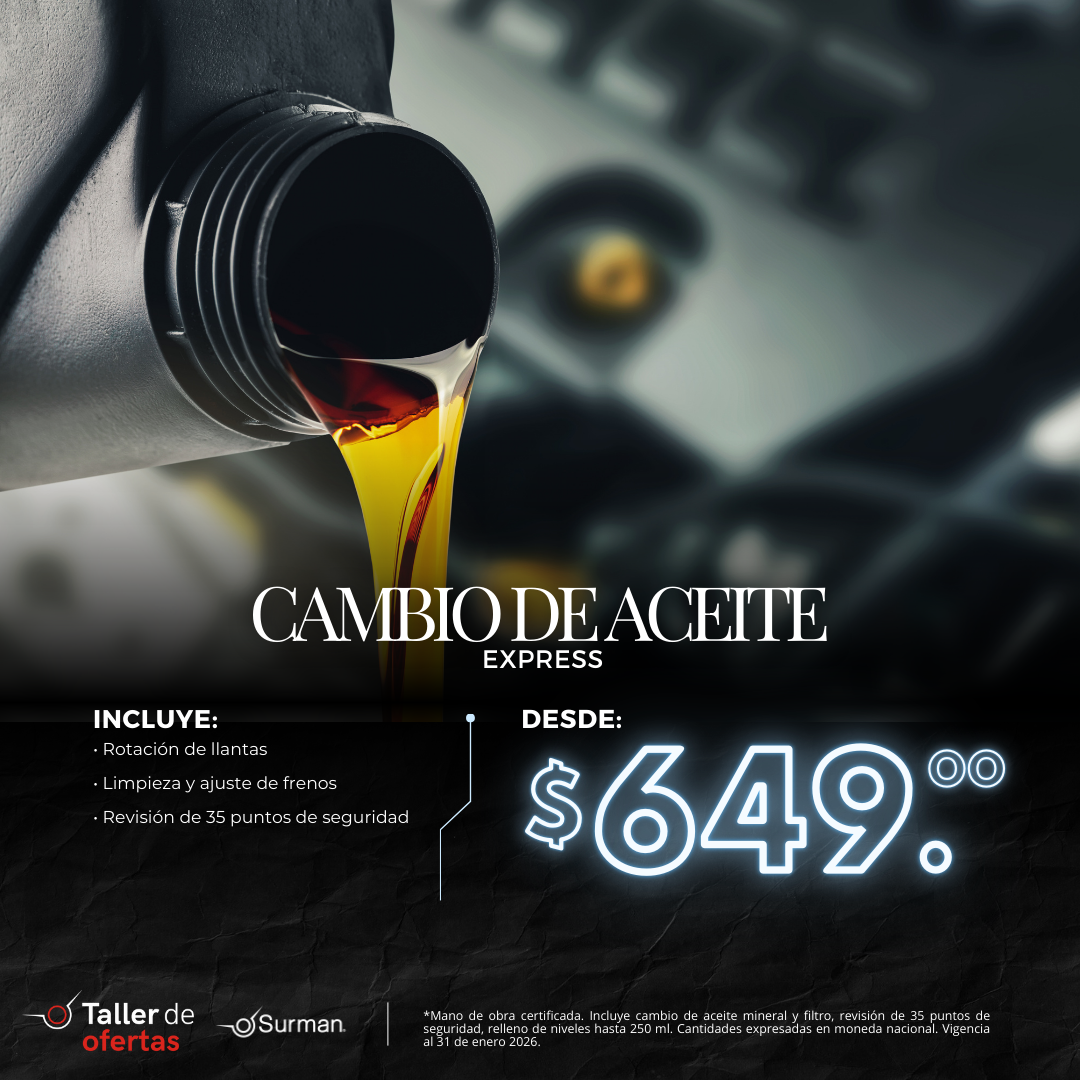 REALIZA TU CAMBIO DE ACEITE EXPRESS