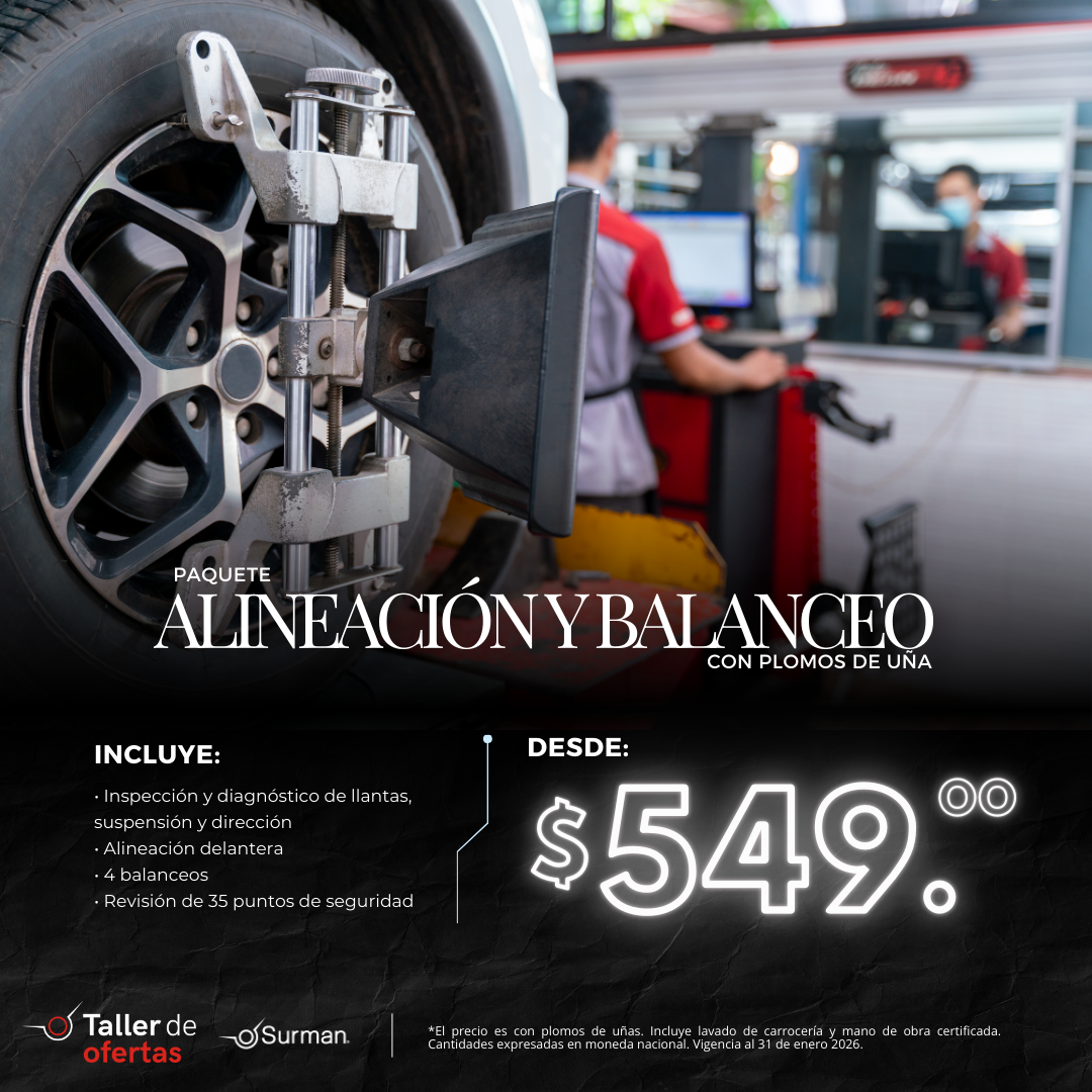 PAQUETE DE ALINEACIÓN Y BALANCEO